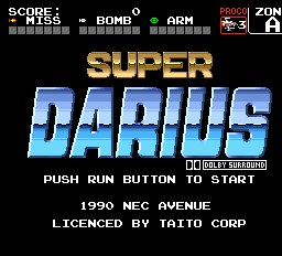 Super Darius Title Screen
